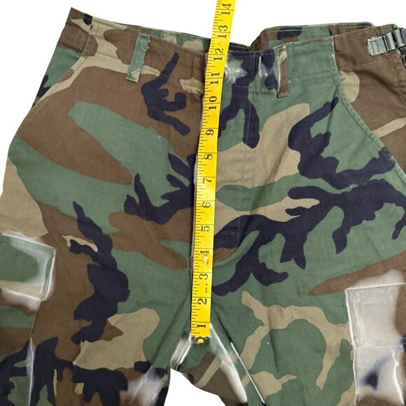 US Military Army Woodland Camo Uniform Cargo Pants Mens SZ Small Long Multicolor - Picture 7 of 9